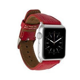 Plm ERC2 Kırmızı 38-40-41 mm Apple Watch Uyumlu Deri Kordon
