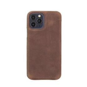 Plm F360 G2 Antik Kahve Apple iPhone 12 Pro Uyumlu Deri Arka Kapak