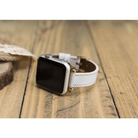 Plm Ferro F3 Beyaz 38-40-41 mm Apple Watch Uyumlu Deri Kordon