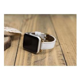Plm Ferro F3 Beyaz 38-40-41 mm Apple Watch Uyumlu Deri Kordon