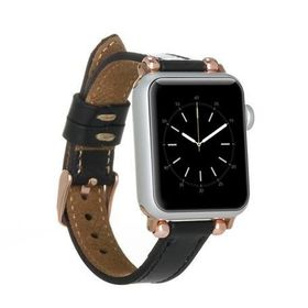 Plm Ferro RST1 Siyah 38-40-41 mm Apple Watch Uyumlu Deri Kordon