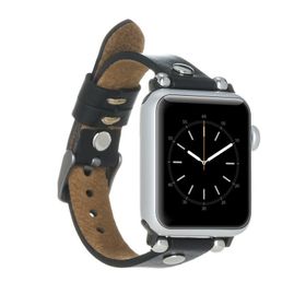 Plm Ferro RST1 Siyah 38-40-41 mm Apple Watch Uyumlu Deri Kordon