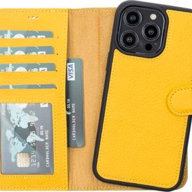 PLM FL12 Apple iPhone 14 Pro Max Uyumlu Deri Cüzdanlı Kılıf