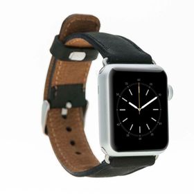 Plm G1 Siyah 42-44-45 mm Apple Watch Uyumlu Deri Kordon