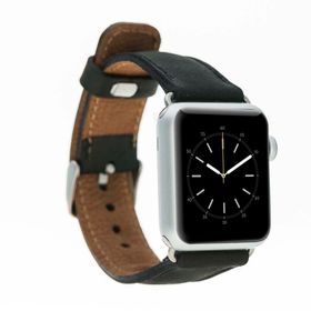 Plm G1 Siyah 42-44-45 mm Apple Watch Uyumlu Deri Kordon