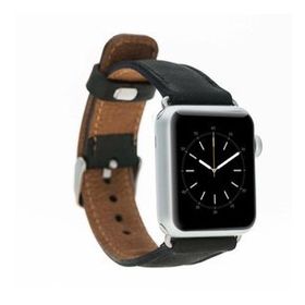 Plm G1 Siyah 42-44-45 mm Apple Watch Uyumlu Deri Kordon