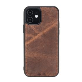 Plm G2 Kahve Apple İphone 12 Uyumlu Deri Arka Kapak
