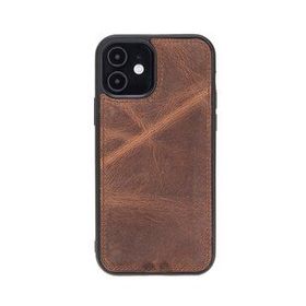 Plm G2 Kahve Apple İphone 12 Uyumlu Deri Arka Kapak