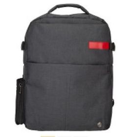 Plm Lucca-Usb 17 inç Siyah Notebook Sırt Çantası