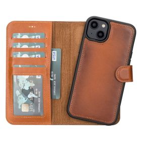 Plm MWWN RST2EF Apple iPhone 14 Plus Uyumlu Taba Deri Cüzdanlı Kılıf