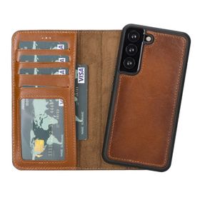 Plm MWWN RST2EF Samsung Galaxy S22 Uyumlu Taba Deri Cüzdanlı Kılıf