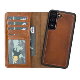 Plm MWWN RST2EF Samsung Galaxy S22 Uyumlu Taba Deri Cüzdanlı Kılıf