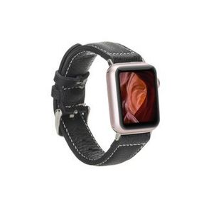Plm NM1-AS1 Siyah 42-44-45 mm Apple Watch Uyumlu Deri Kordon