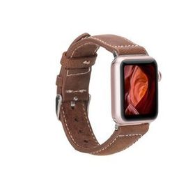 Plm NM1-AS2 Taba 42-44-45 mm Apple Watch Uyumlu Deri Kordon