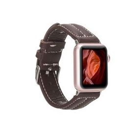 Plm NM3-AS3 Kahve 42-44-45 mm Apple Watch Uyumlu Deri Kordon