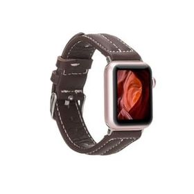Plm NM3-AS3 Kahve 42-44-45 mm Apple Watch Uyumlu Deri Kordon