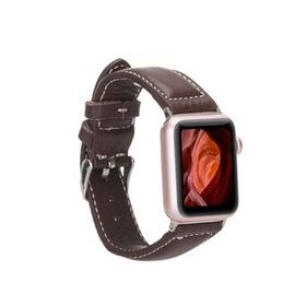 Plm NM4-AS4 Kahve 42-44-45 mm Apple Watch Uyumlu Deri Kordon