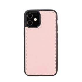 Plm NU2 Pembe Apple iPhone 12 mini Uyumlu Deri Cüzdanlı Kılıf