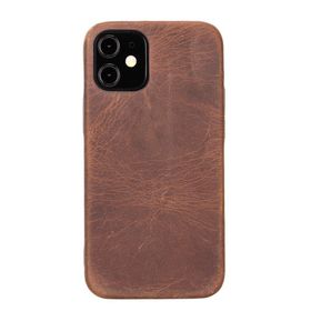 Plm Rock G2 Kahve Apple iPhone 12 mini Uyumlu Deri Arka Kapak