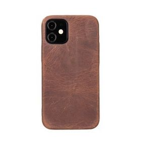 Plm Rock G2 Kahve Apple iPhone 12 mini Uyumlu Deri Arka Kapak