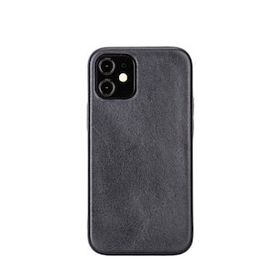 Plm Rock Rst1 Siyah Apple İphone 12 Mini Uyumlu Deri Arka Kapak
