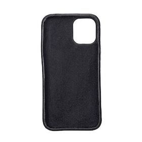 Plm Rock Rst1 Siyah Apple İphone 12 Mini Uyumlu Deri Arka Kapak