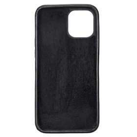 Plm Rock Rst1 Siyah Apple İphone 12 Pro Max Uyumlu Deri Arka Kapak