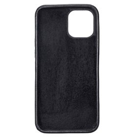 Plm Rock Rst1 Siyah Apple İphone 12 Pro Max Uyumlu Deri Arka Kapak