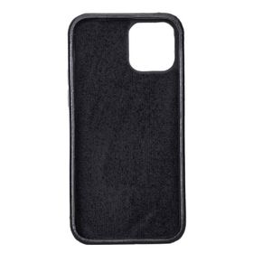 Plm Rock Rst1 Siyah Apple İphone 12 Uyumlu Deri Arka Kapak