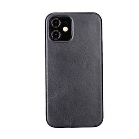 Plm Rock Rst1 Siyah Apple İphone 12 Uyumlu Deri Arka Kapak