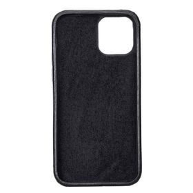 Plm Rock Rst1 Siyah Apple İphone 12 Uyumlu Deri Arka Kapak