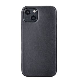 Plm Rock RST1 Siyah Apple iPhone 13 Mini Uyumlu Deri Arka Kapak