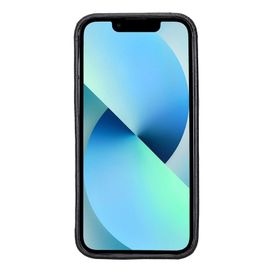 Plm Rock RST1 Siyah Apple iPhone 13 Pro Uyumlu Deri Arka Kapak