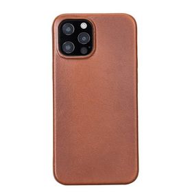 Plm Rock Rst2ef Taba Apple İphone 12 Pro Max Uyumlu Deri Arka Kapak