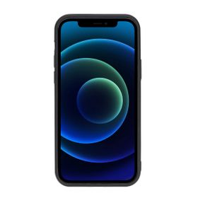 Plm Rst1 Siyah Apple İphone 12 Uyumlu Deri Arka Kapak