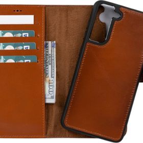 Plm RST2EF Samsung Galaxy S21 FE Uyumlu Taba Deri Cüzdanlı Kılıf