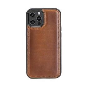 Plm Rst2ef Taba Apple İphone 12 Pro Max Uyumlu Deri Arka Kapak