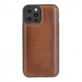 Plm Rst2ef Taba Apple İphone 12 Pro Max Uyumlu Deri Arka Kapak