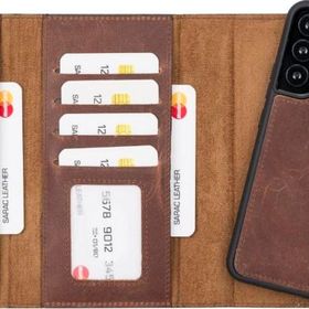 Plm Santa G2 Samsung Galaxy S22 Plus Uyumlu Deri Cüzdanlı Kılıf