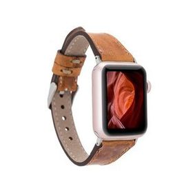 Plm Slim G19 Taba 38-40-41 mm Apple Watch Uyumlu Deri Kordon