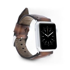 Plm SM26 Kahve 42-44-45 mm Apple Watch Uyumlu Deri Kordon