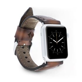 Plm SM26 Kahve 42-44-45 mm Apple Watch Uyumlu Deri Kordon