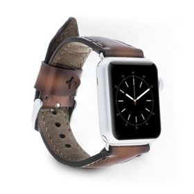 Plm SM26 Kahve 42-44-45 mm Apple Watch Uyumlu Deri Kordon