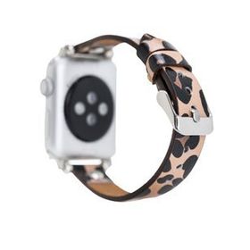 Plm ST-NE Leopar 42-44-45 mm Apple Watch Uyumlu Deri Kordon