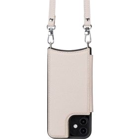 Plm UFW ERC3 Apple iPhone 12 Pro Uyumlu Bej Deri Askılı Kılıf