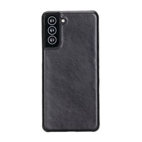 Plm UJ RST1 Siyah Samsung Galaxy S21 Plus Uyumlu Deri Arka Kapak