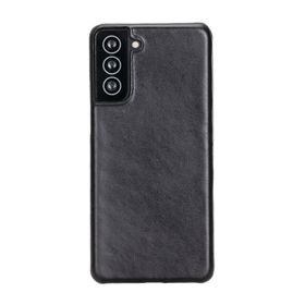 Plm UJ RST1 Siyah Samsung Galaxy S21 Plus Uyumlu Deri Arka Kapak