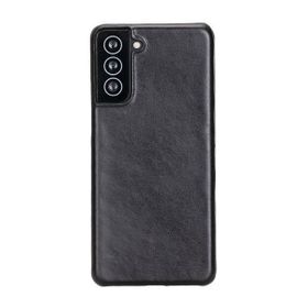 Plm UJ RST1 Siyah Samsung Galaxy S21 Plus Uyumlu Deri Arka Kapak