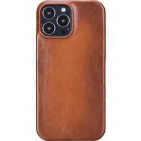 Plm UJ RST2EF Apple iPhone 13 Pro Max Uyumlu Taba Deri Arka Kapak Kılıf