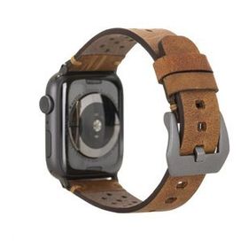 Plm Vigo G19 Taba 42-44-45 mm Apple Watch Uyumlu Deri Kordon